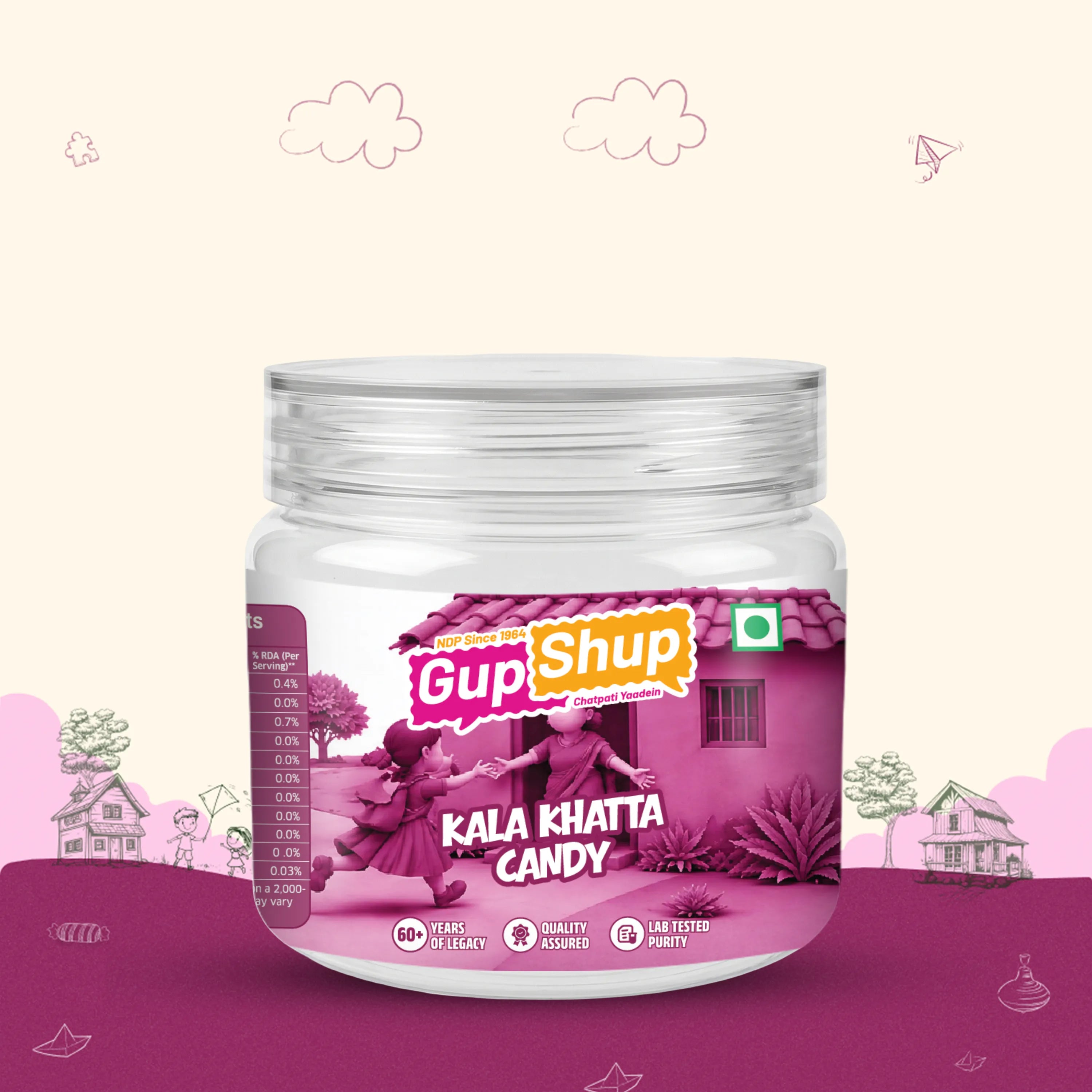 Flavoured Candy Kala Khatta - Jar