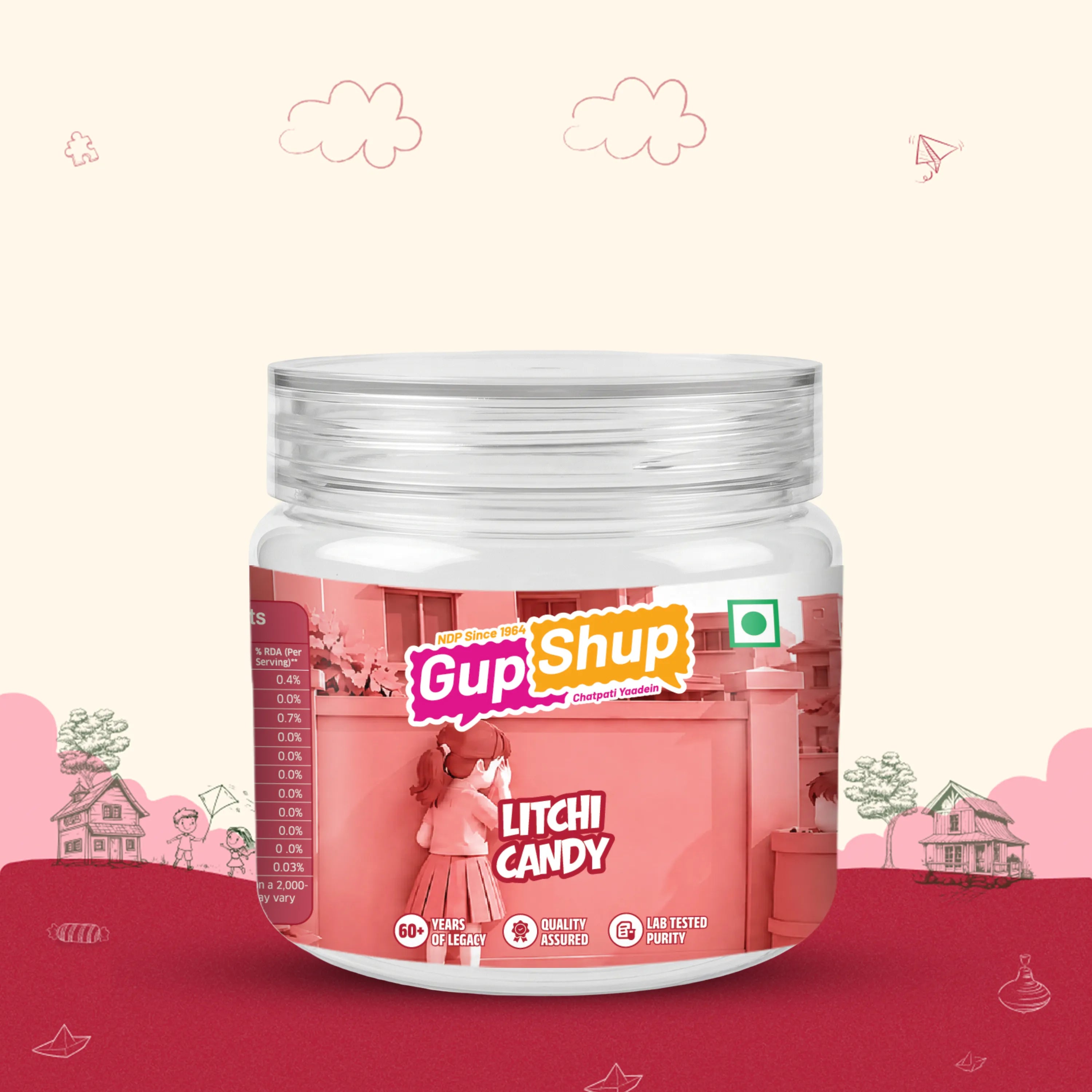 Flavoured Candy Litchi - Jar