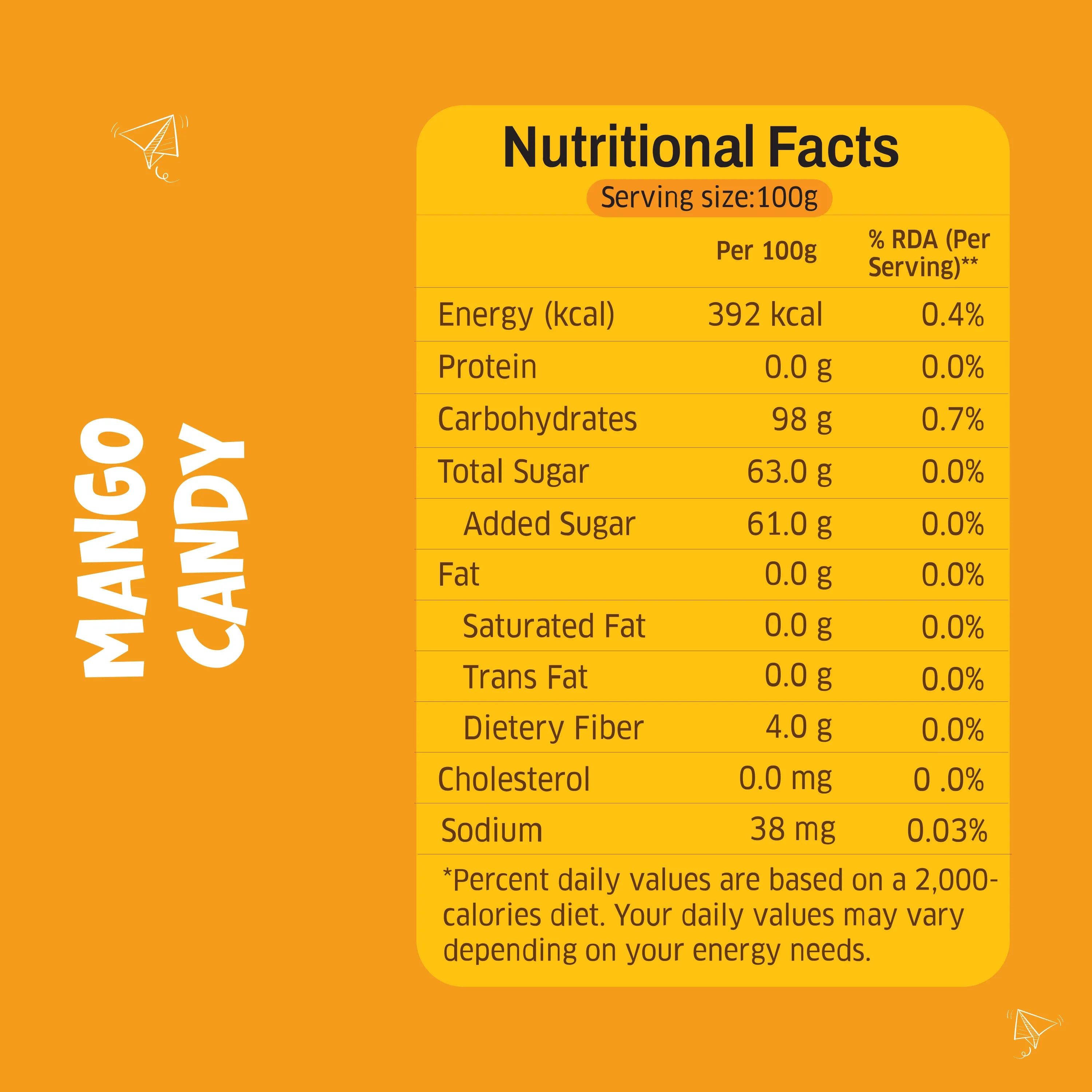 Flavoured Candy Mango - Jar