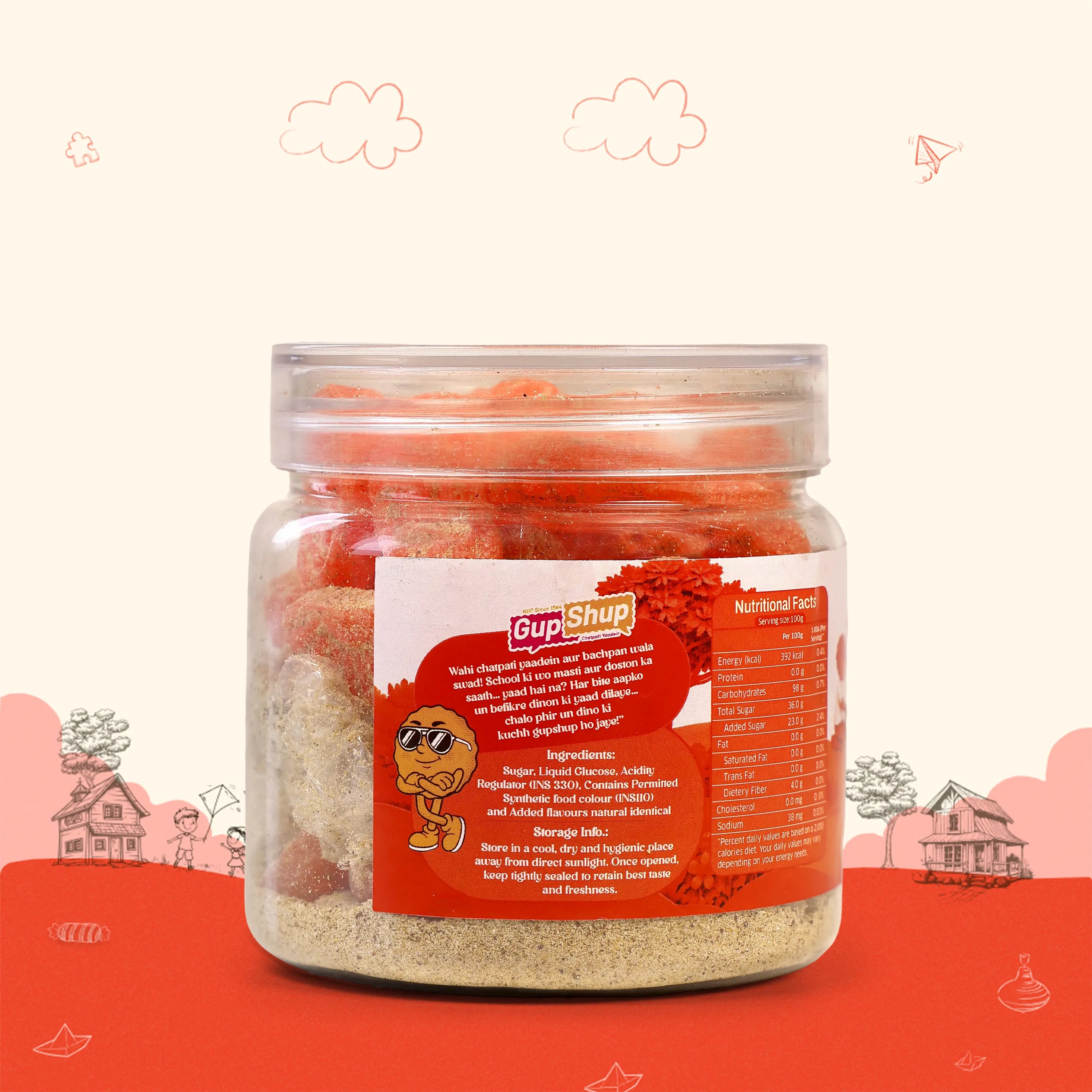 Flavoured Candy Orange - Jar