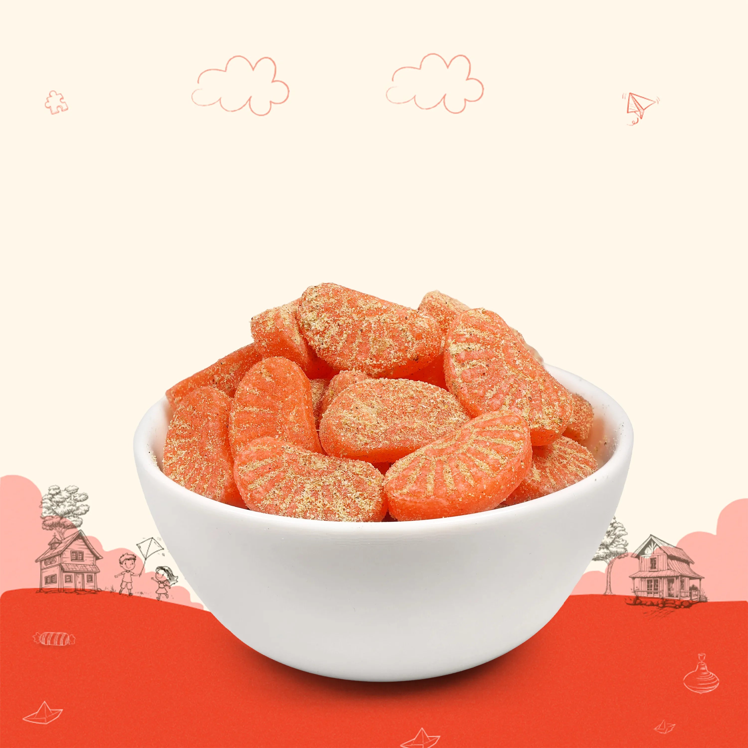 Flavoured Candy Orange - Jar