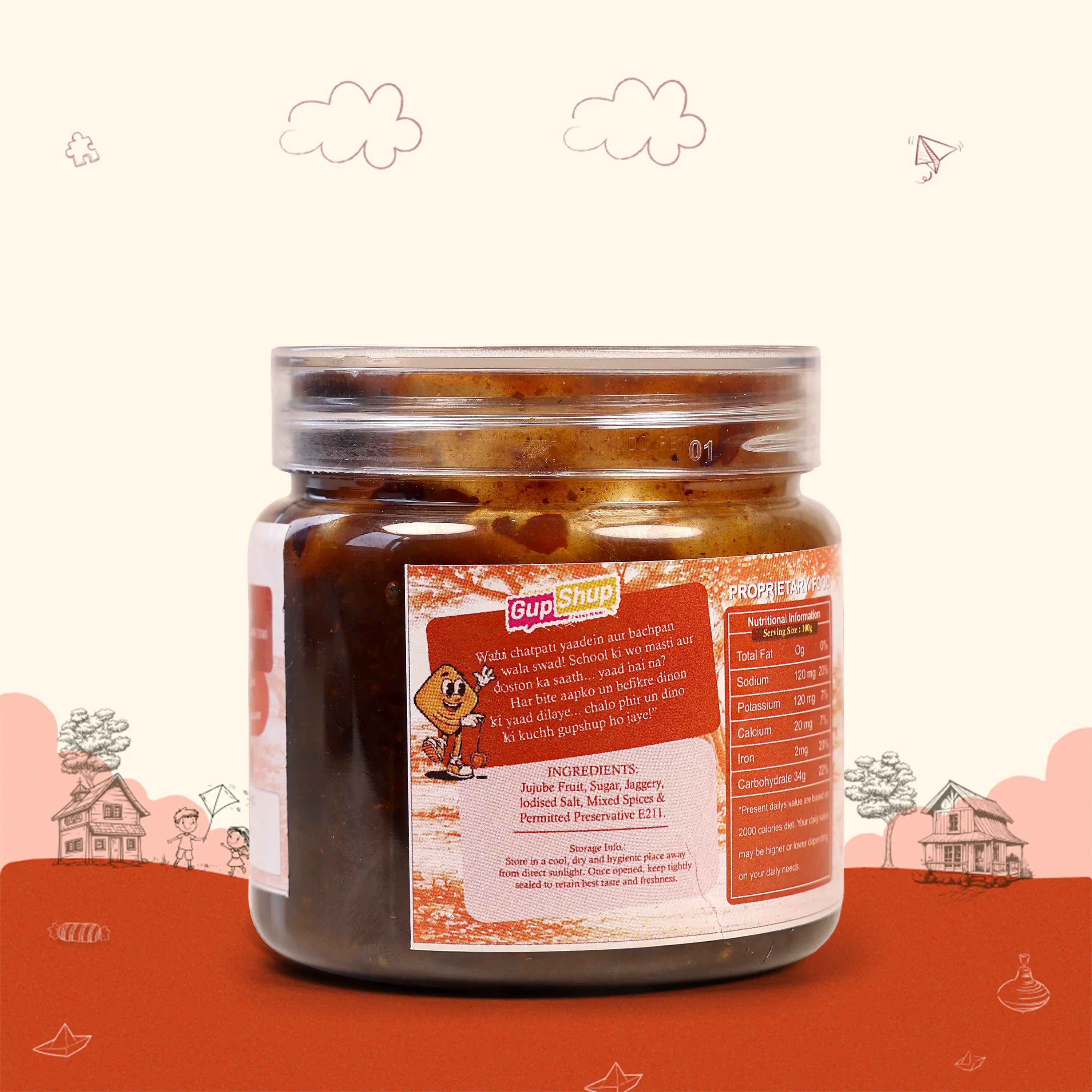 Jujube Kul Chutney - Jar